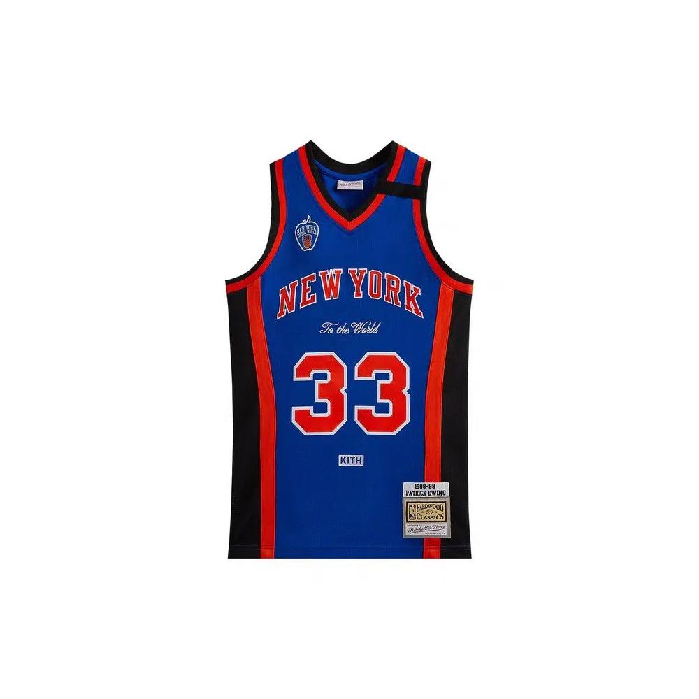 Джерси Kith And Mitchell & Ness For The New York Knicks Patrick Ewing 'Knicks Blue/Knicks Orange' 1