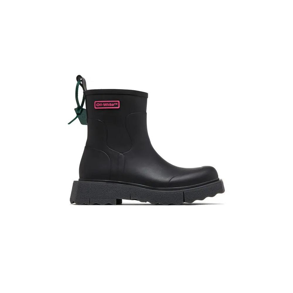 Ботинки Off-White Rain Boot 'Black Fuchsia' 1