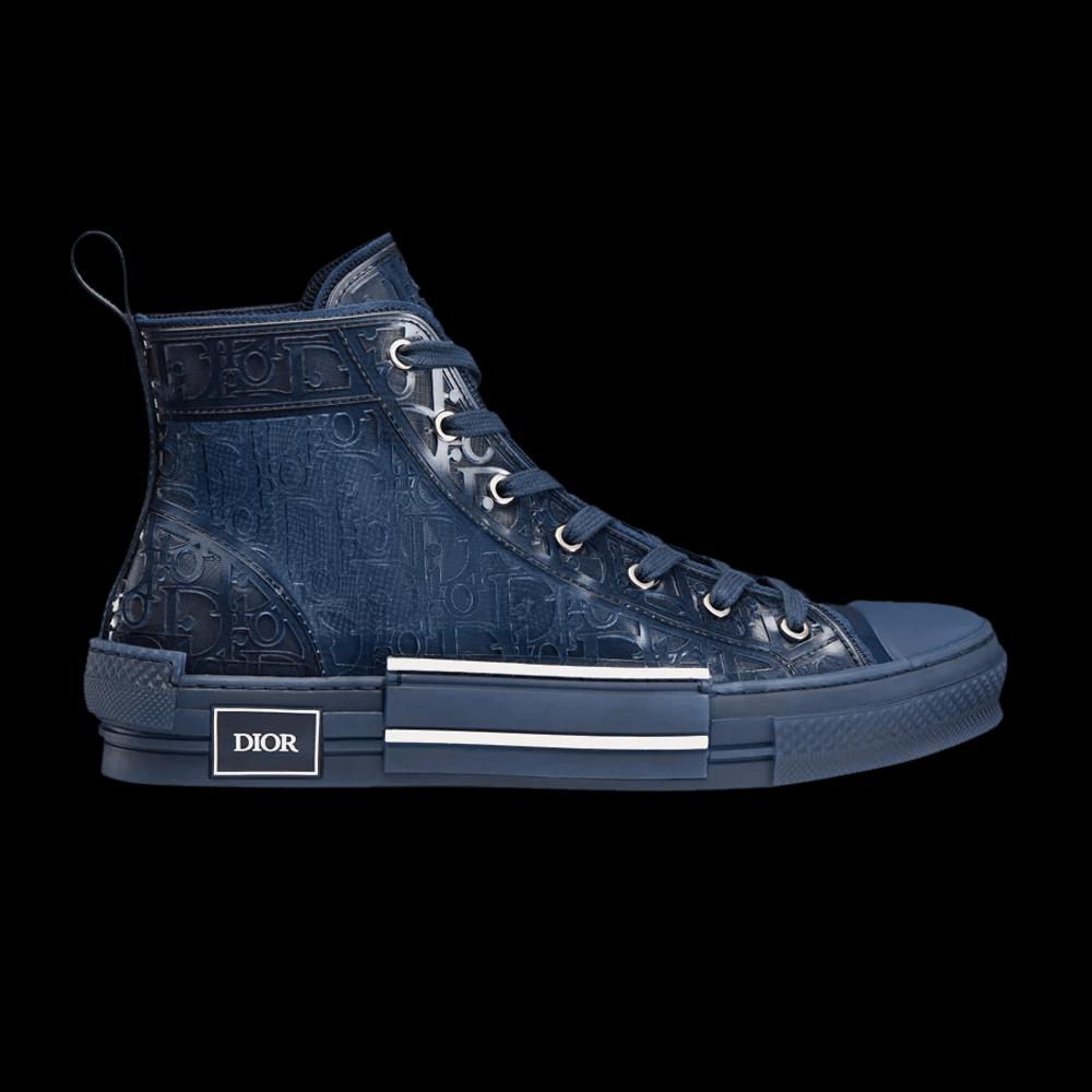 Кроссовки Dior B23 High 'Raised Dior Oblique - Blue' 1