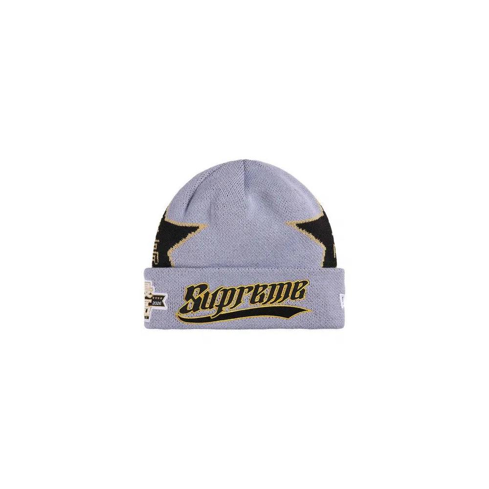 Шапки-бини Supreme New Era Stars Beanie 'Lavender' 1