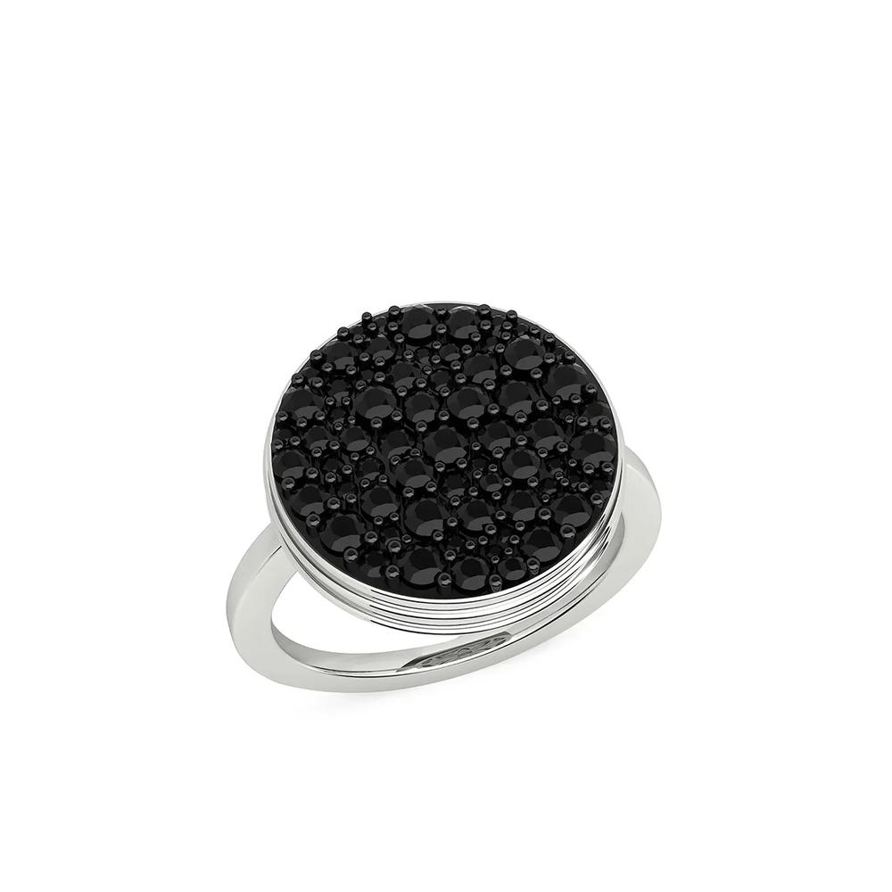Кольцо Black Caviar из белого золота с бриллиантами 2