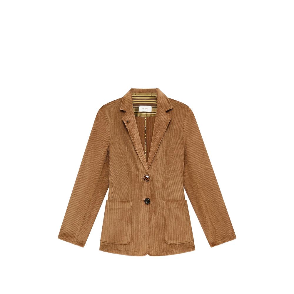 corduroy-velvet patch-pocket blazer 1