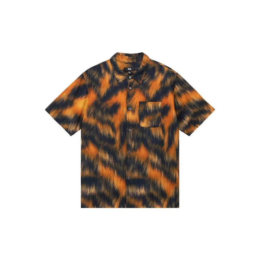 Рубашки на пуговицах Stussy Fur Print Shirt 'Tiger' 1