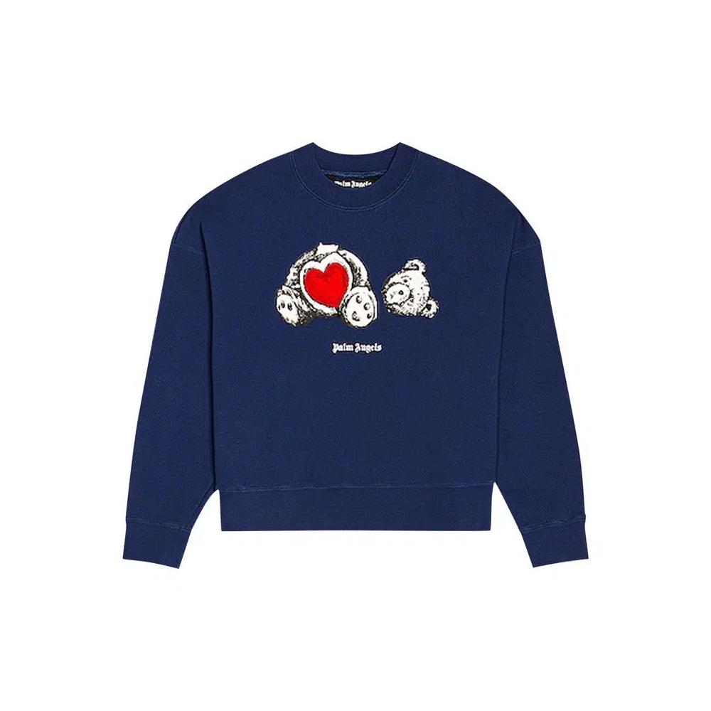 Свитеры Palm Angels Bear In Love Crewneck «Blue/White» 1