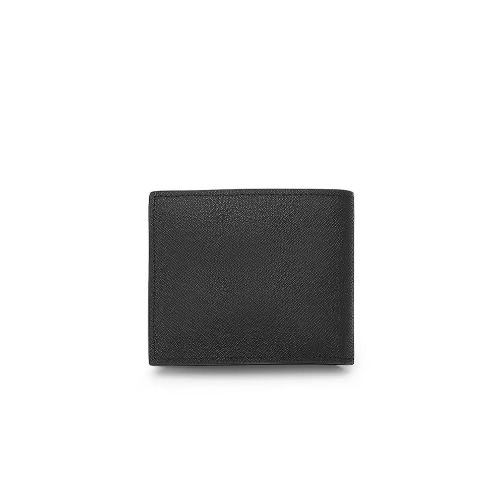 Мужской кожаный кошелек с блокировкой RFID - Черный 3