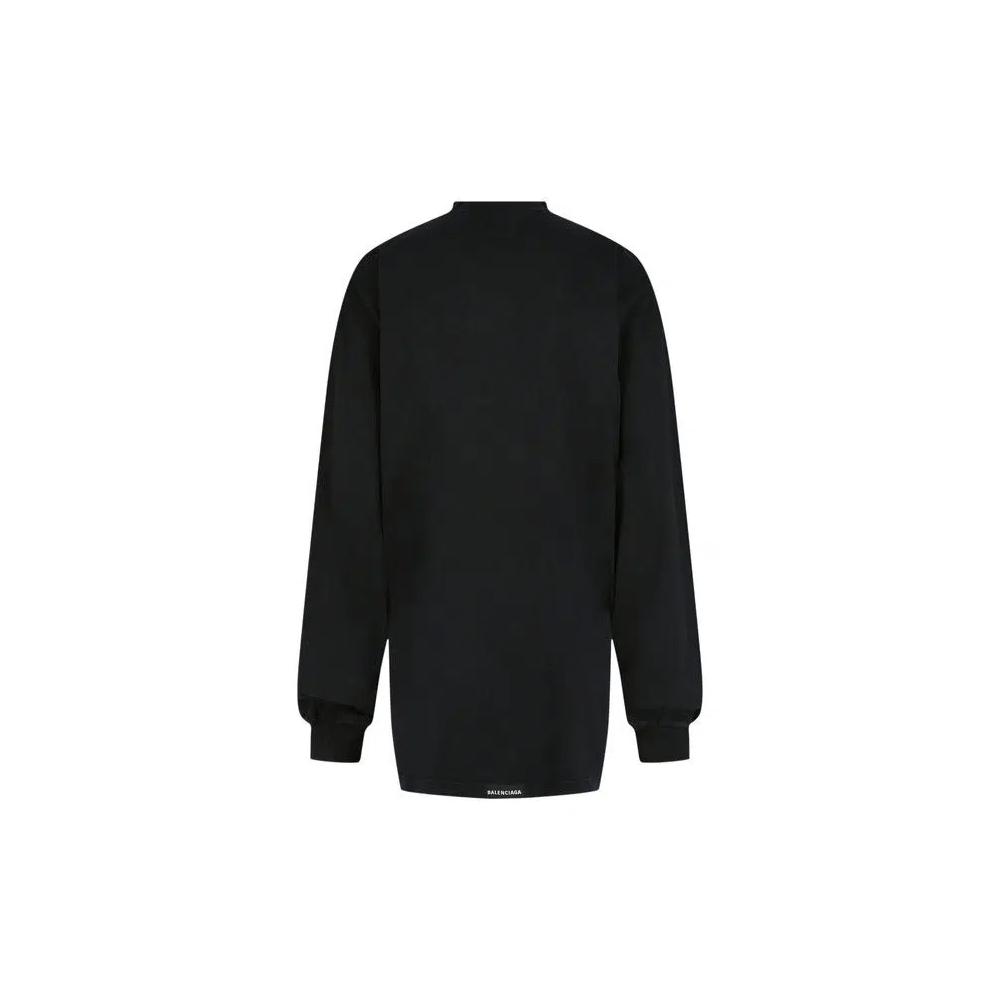 Рубашки и топы Balenciaga Oversized Long-Sleeve Shirt 'Мытый черный' 1