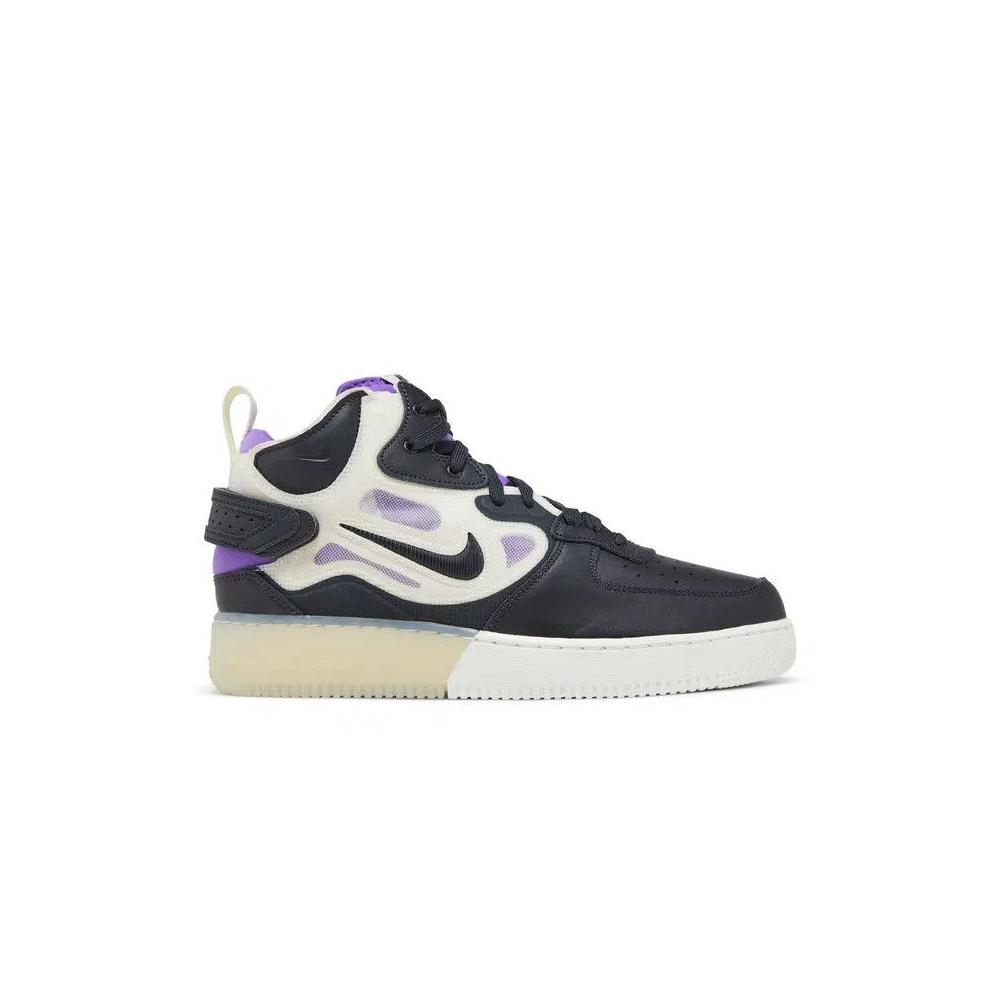 Кроссовки Nike Air Force 1 Mid React 'Off Noir Action Grape' 1