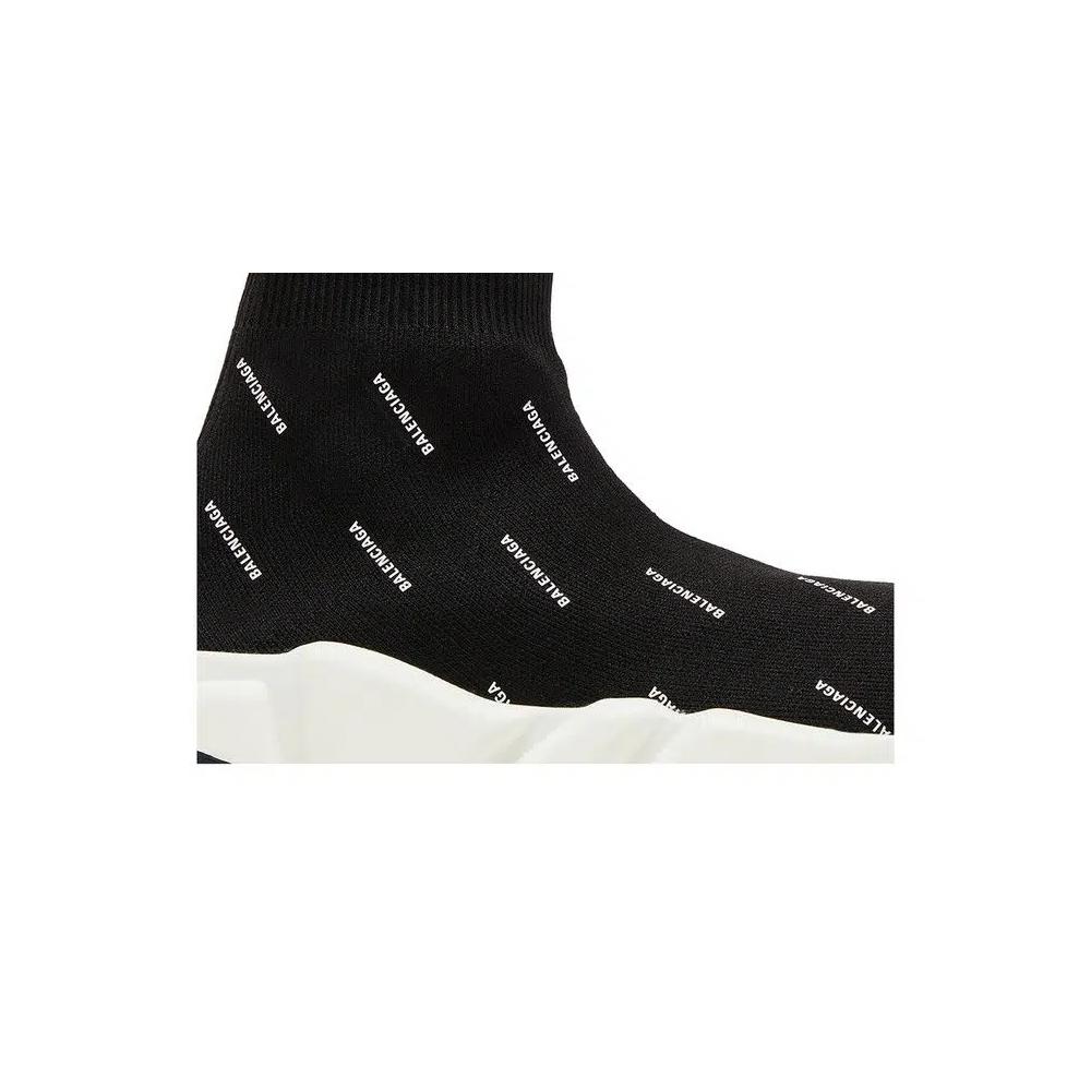 Кроссовки Balenciaga Wmns Speed Trainer 'Черный белый' 2