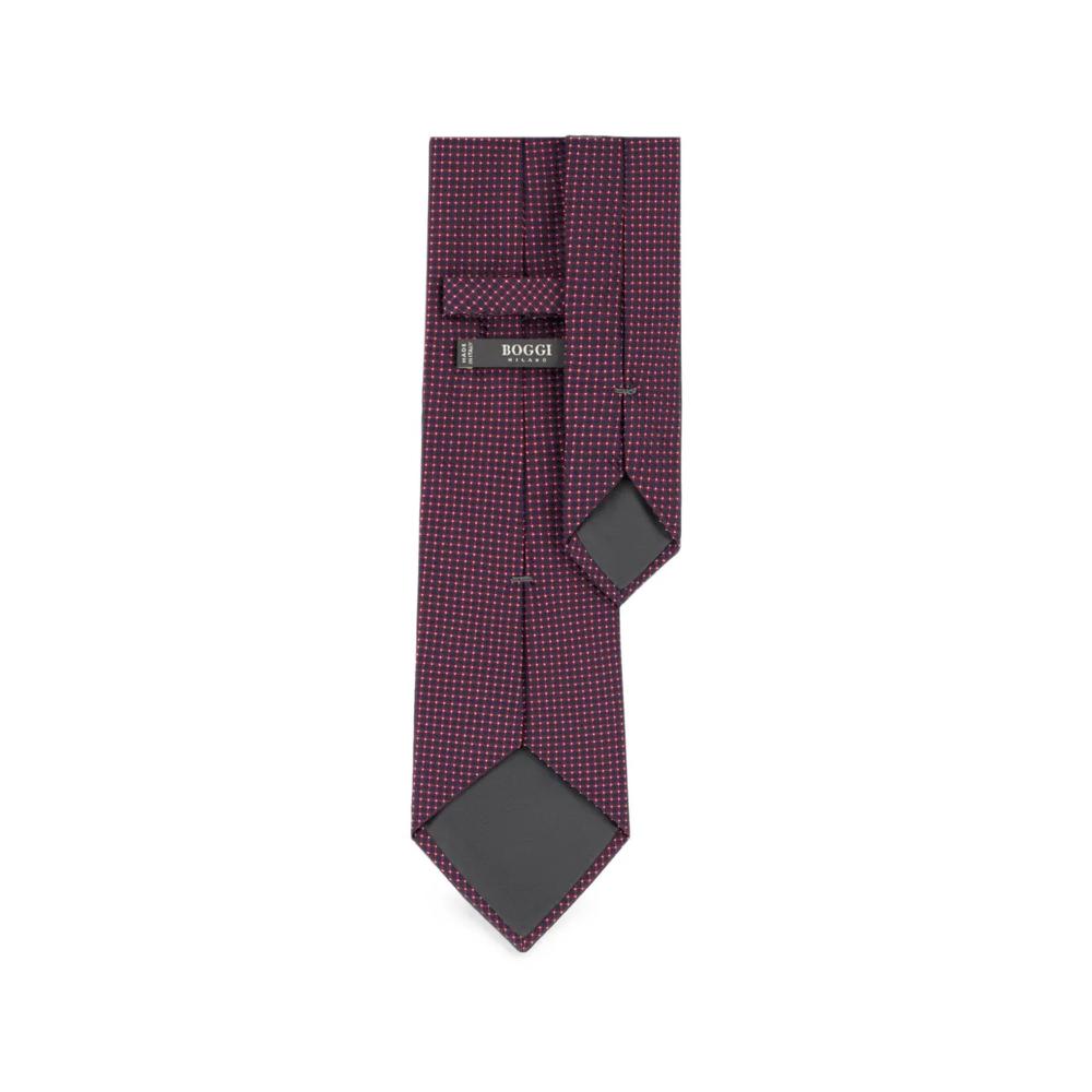 tie jacquard geometric motif silk 2