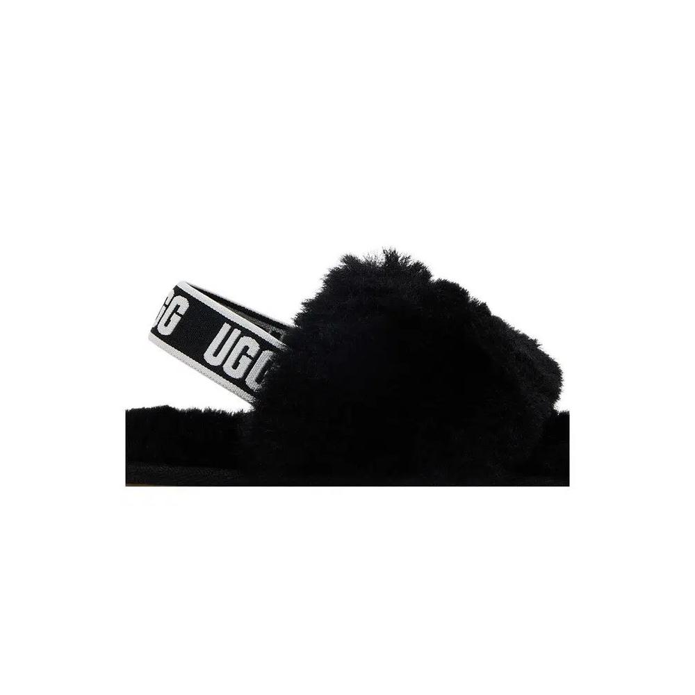 Слайды UGG Fluff Yeah Slide Toddler 'Black' 2