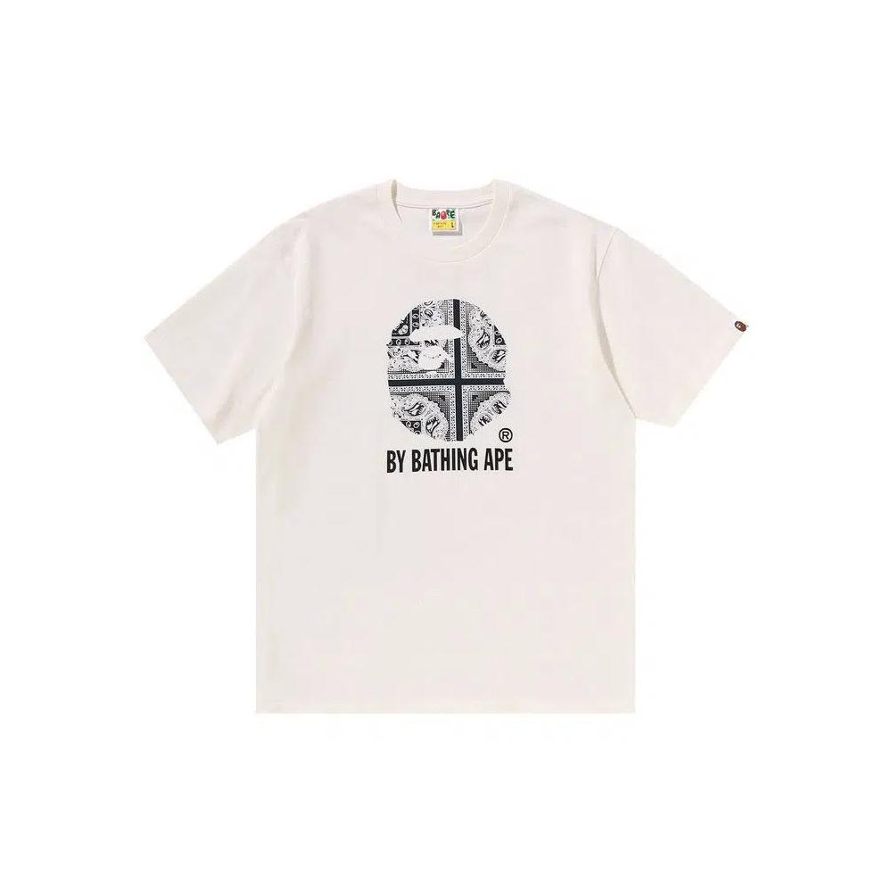 Футболка BAPE Paisley Pattern By Bathing Ape Tee «Ivory» 1
