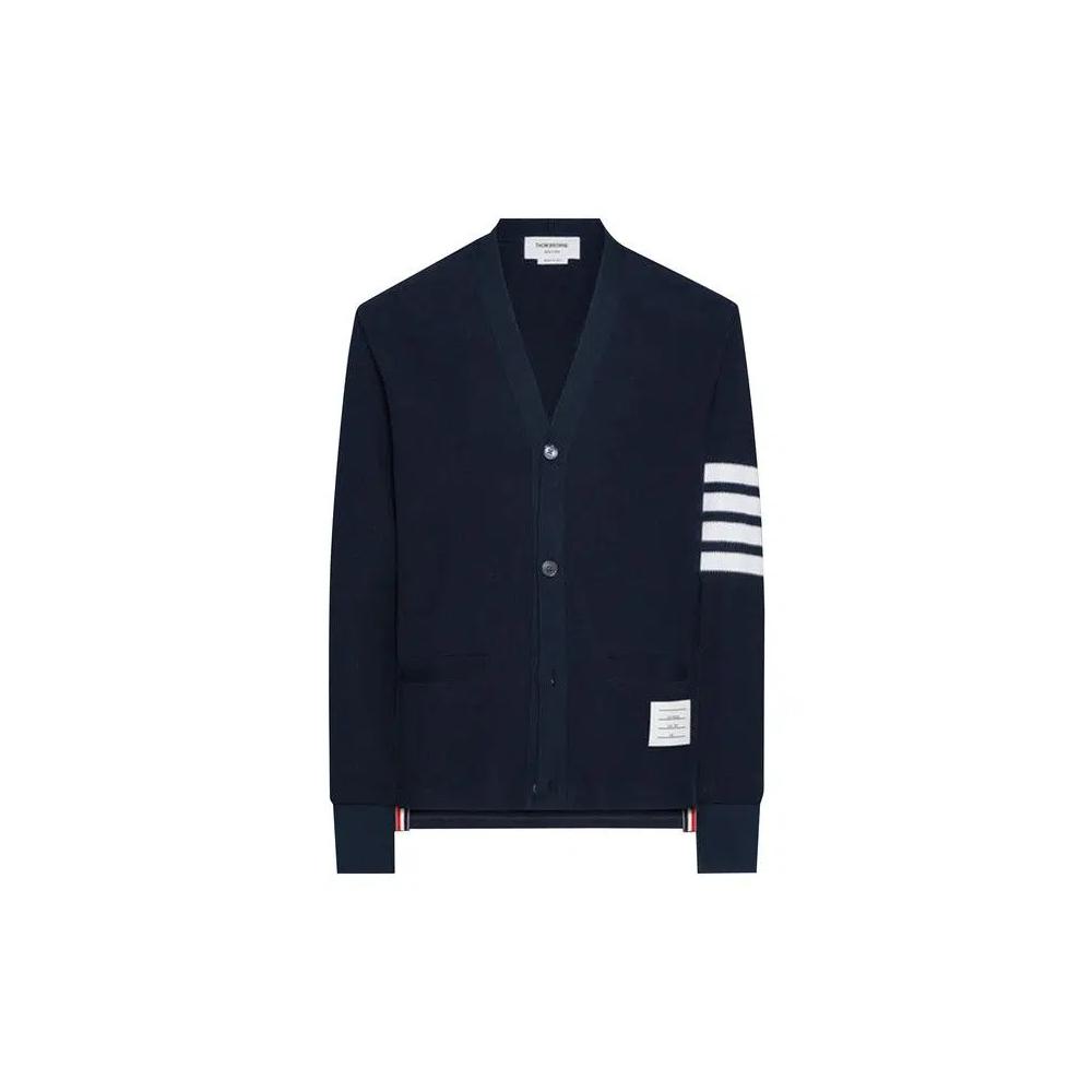 Кардиганы Thom Browne Long-Sleeve Neck Cardigan 'Navy' 1