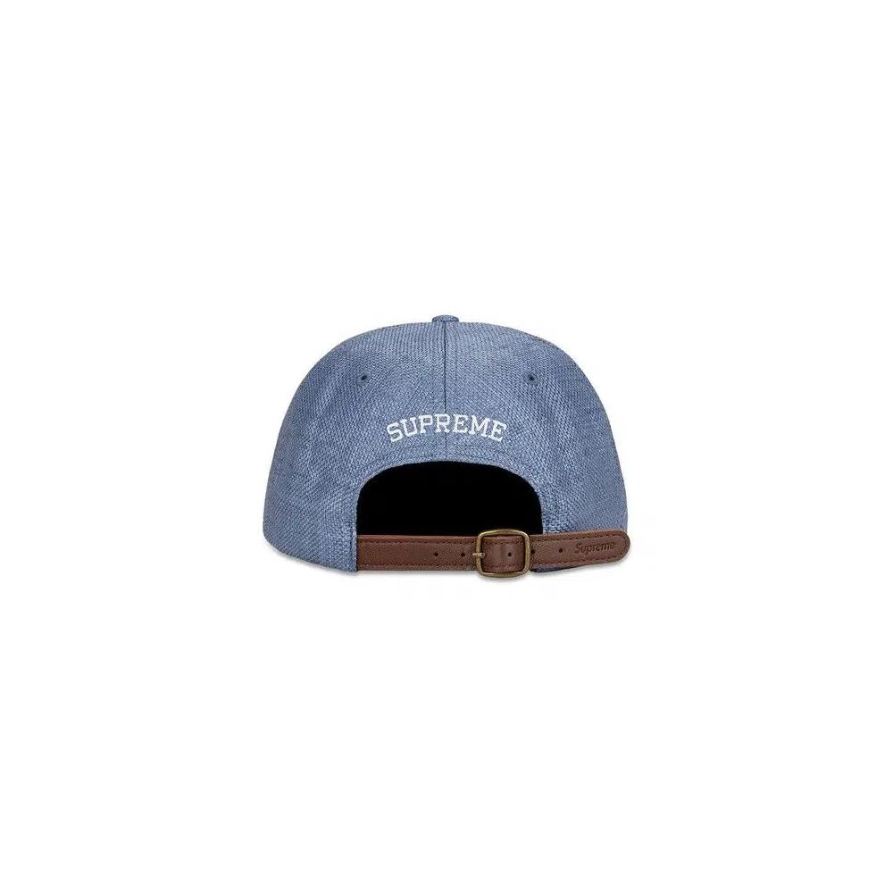 Кепки-снэпбэки Supreme Raffia S Logo 6-Panel 'Navy' 2