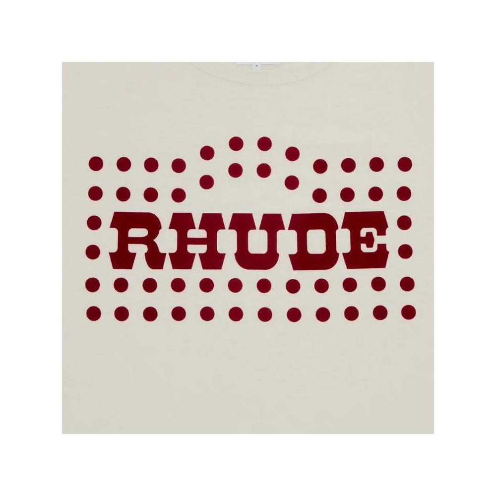 Футболки Rhude Flocked Burnout Tee 'Vintage White' 3