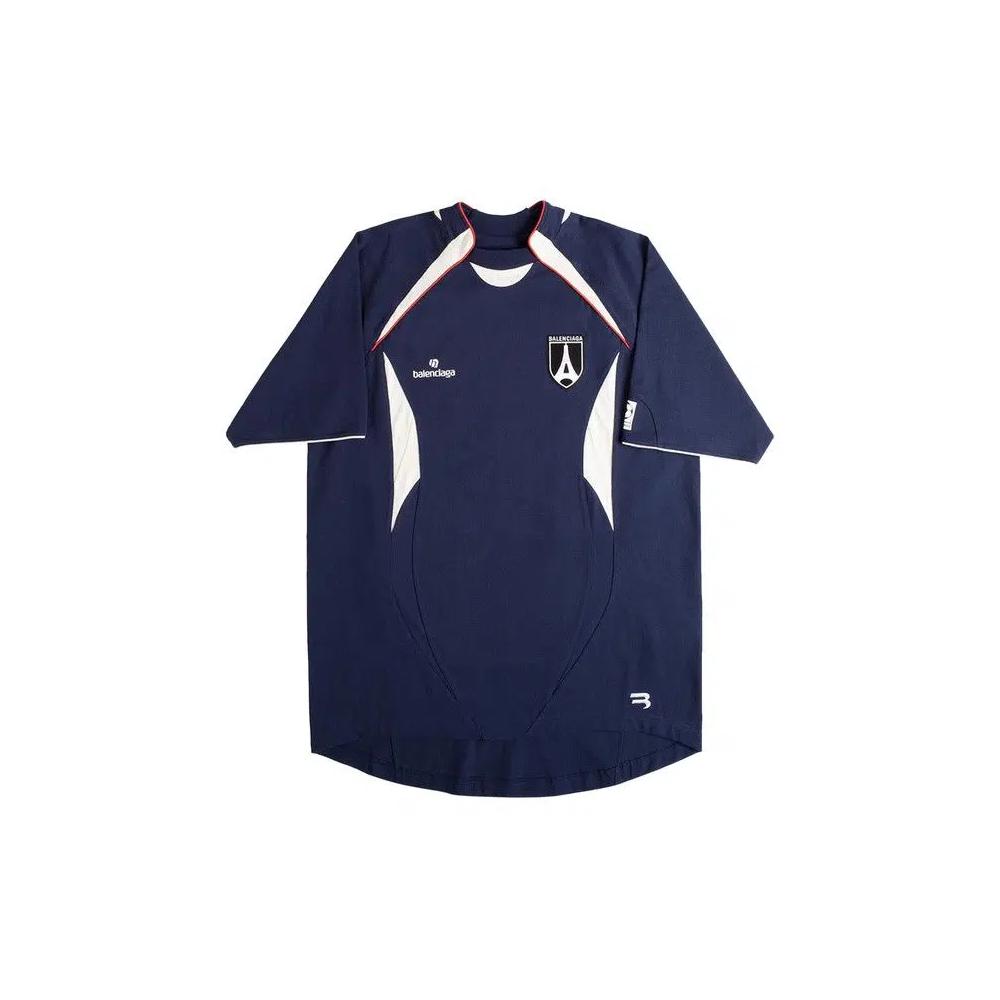 Футболки Balenciaga Soccer T-Shirt 'Ink/White/Red' 1