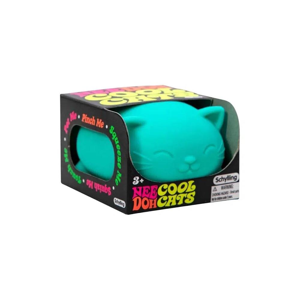Игрушки и наборы для игр NeeDoh Cool Cat Squishy Fidget Toy 'Teal' 1
