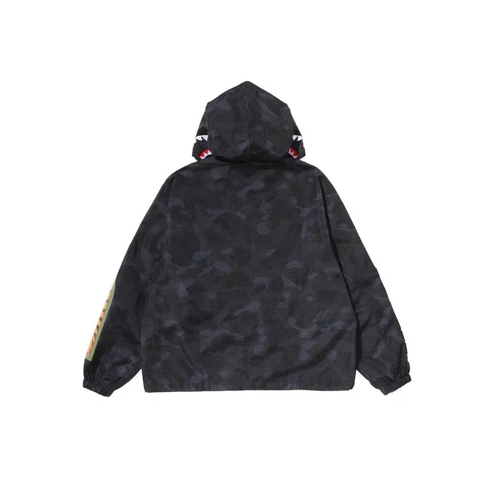 Зип-апы BAPE Color Camo Reflective Ripstop Shark Full Zip Jacket «Black» 2