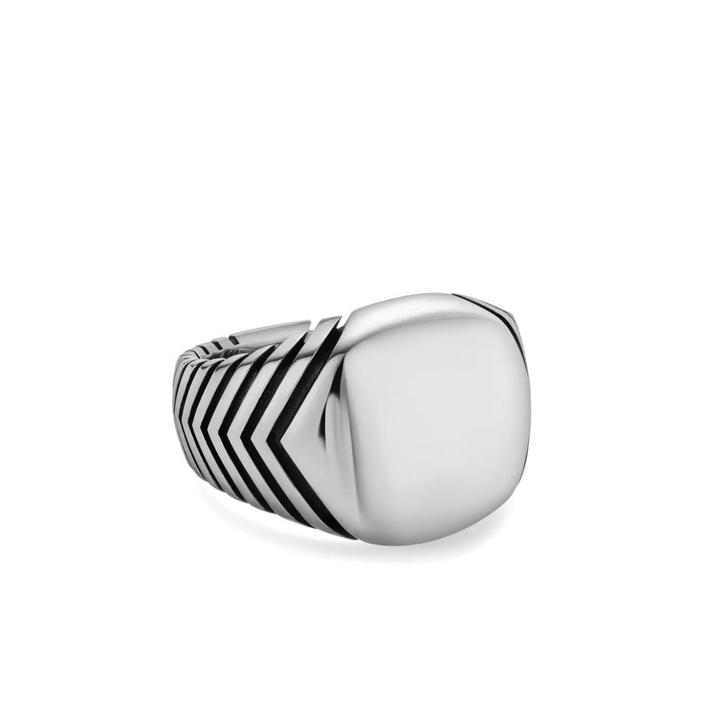 Серебряное кольцо Chevron 1