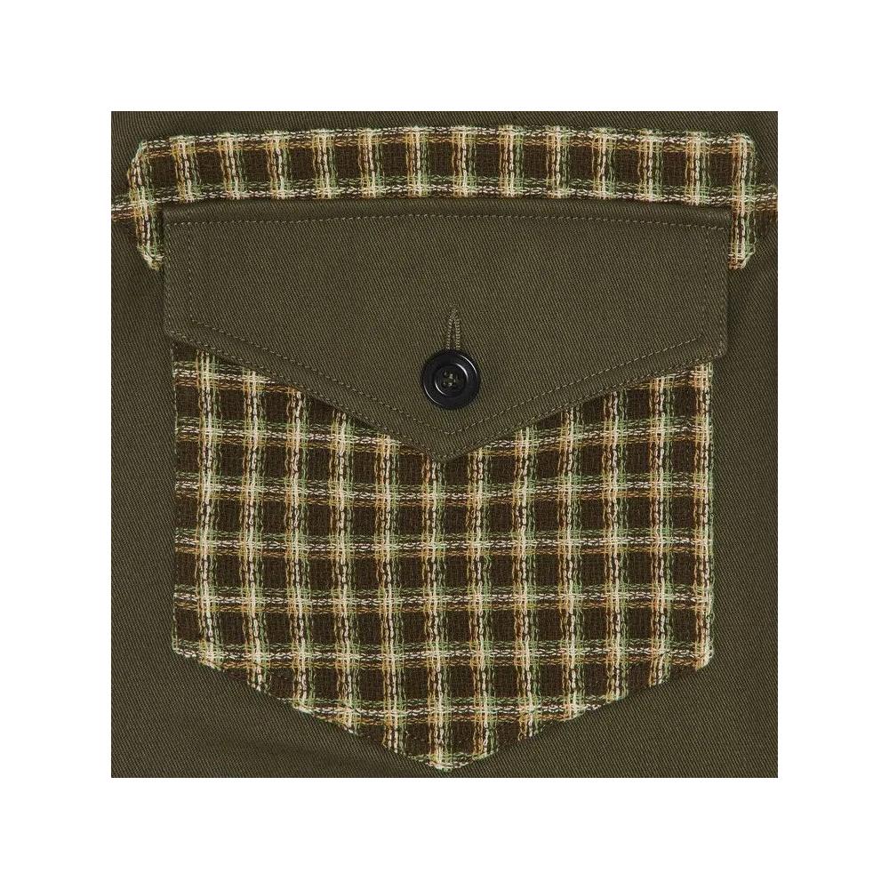 Брюки Nicholas Daley Two Pocket Straight Leg Trouser 'Olive/Brown Check' 3