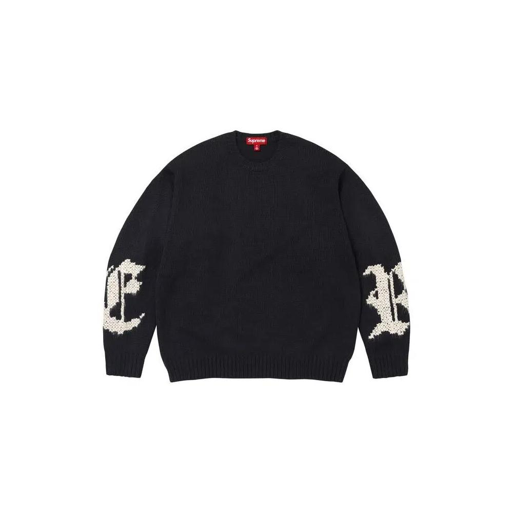 Свитеры Supreme Cross Stitch Logo Sweater 'Black' 5