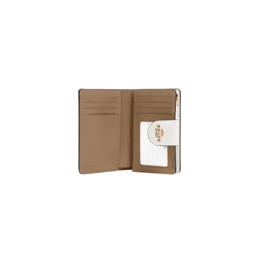 Кошелек-зажим Coach Medium Corner Zip C0082 Signature Canvas Light Khaki Chalk 4