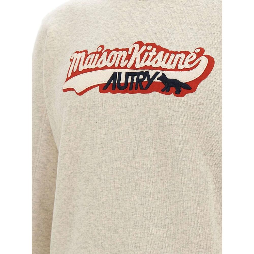 x Autry logo-patch sweatshirt 3