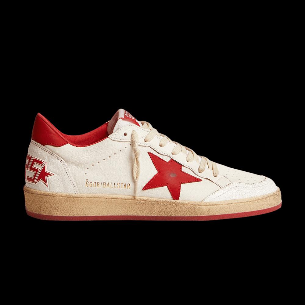 Кроссовки Golden Goose Ball Star 'White Red' 1