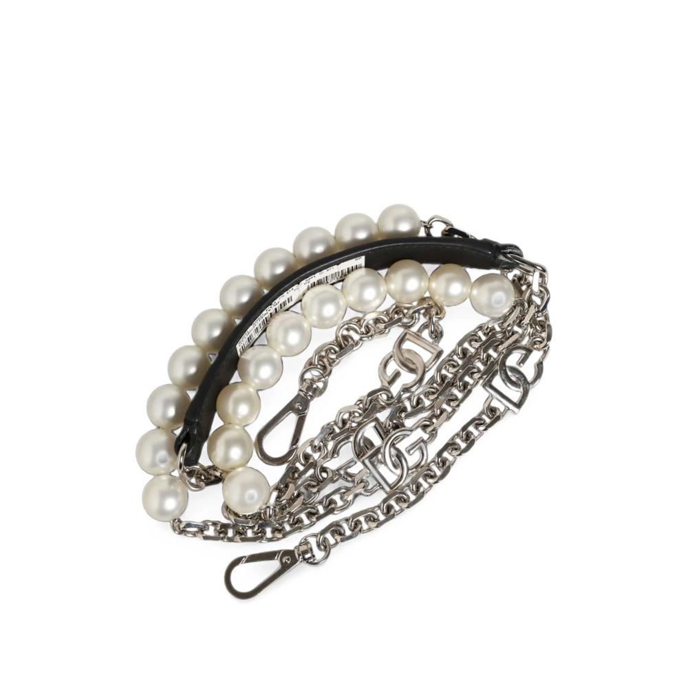 DG-logo pearl-embellished shoulder strap 2