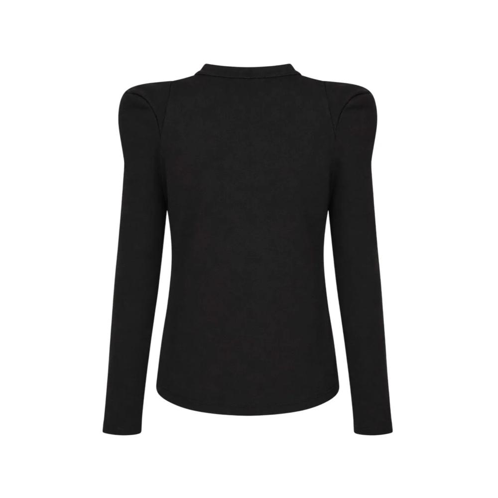 puff-shoulder button-up cardigan 2