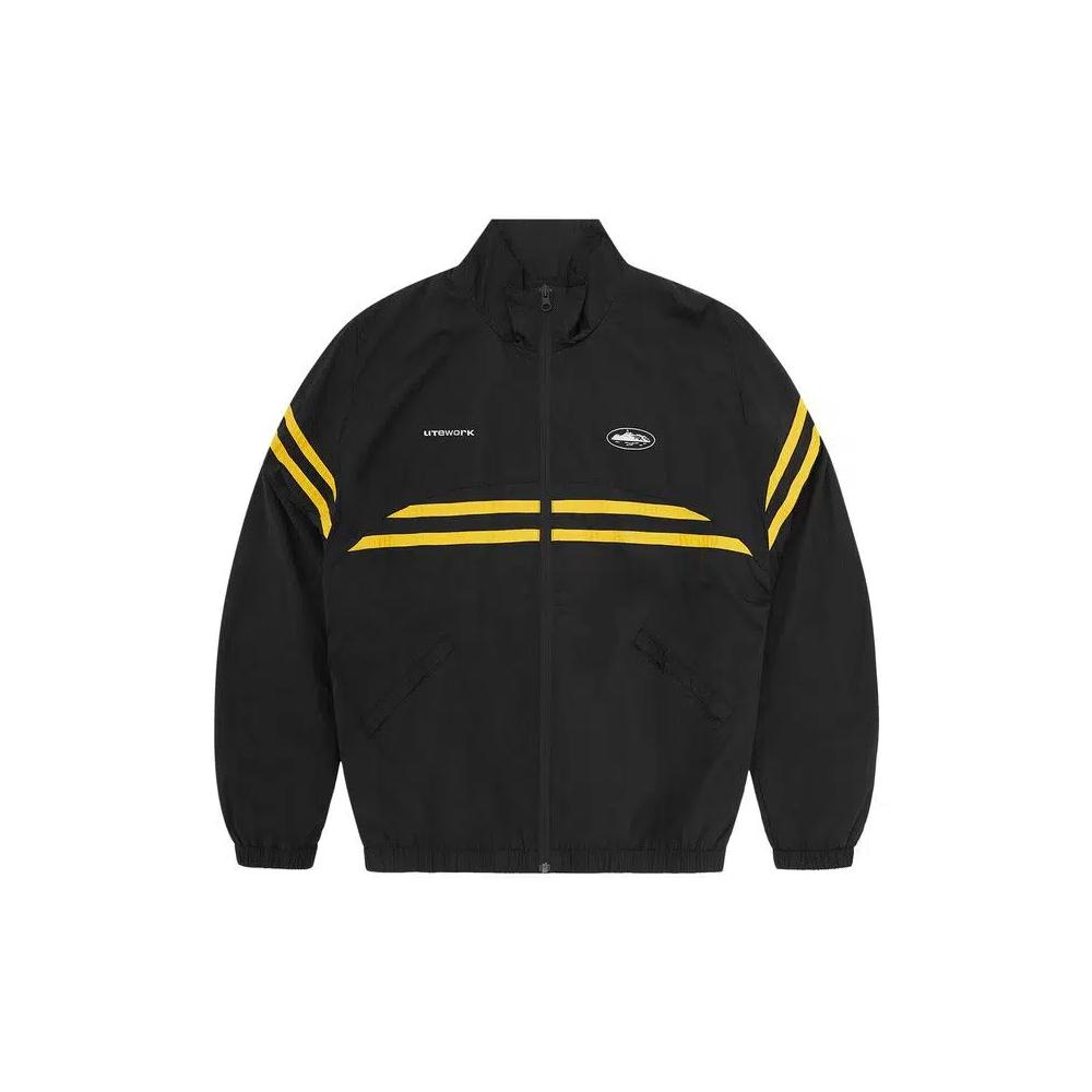 Верхняя одежда Corteiz Striped Litework Jacket «Black» 1