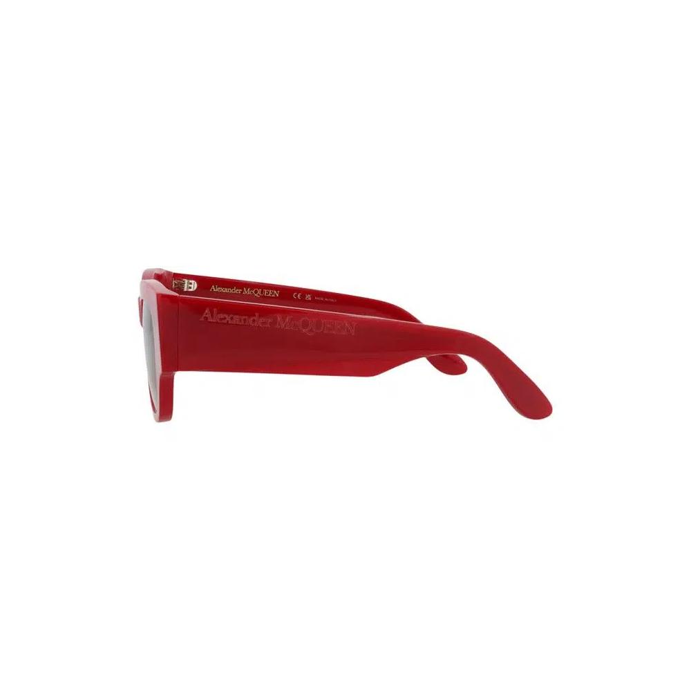 Очки Alexander McQueen Square-Frame Recycled Acetate Sunglasses 'Red Brown' 3