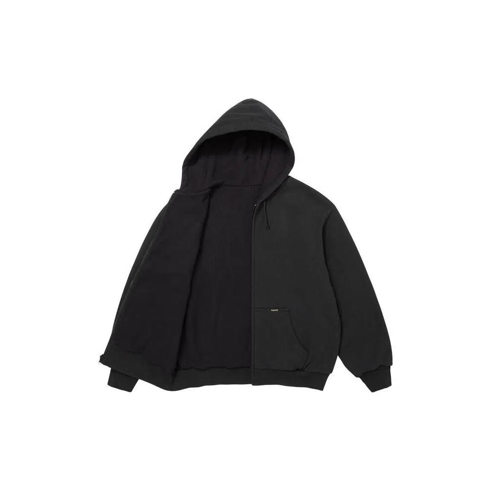 Худи Supreme Reversible Work Zip Up Hooded Sweatshirt 'Black' 2