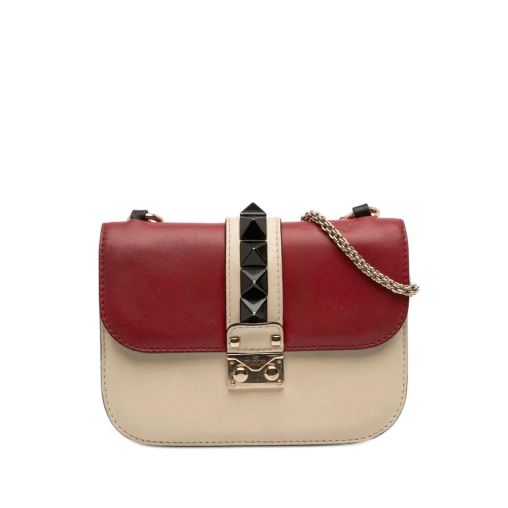 Маленькая сумка через плечо Tricolor Calfskin Rockstud Glam Lock (2000-2017 годы) 1