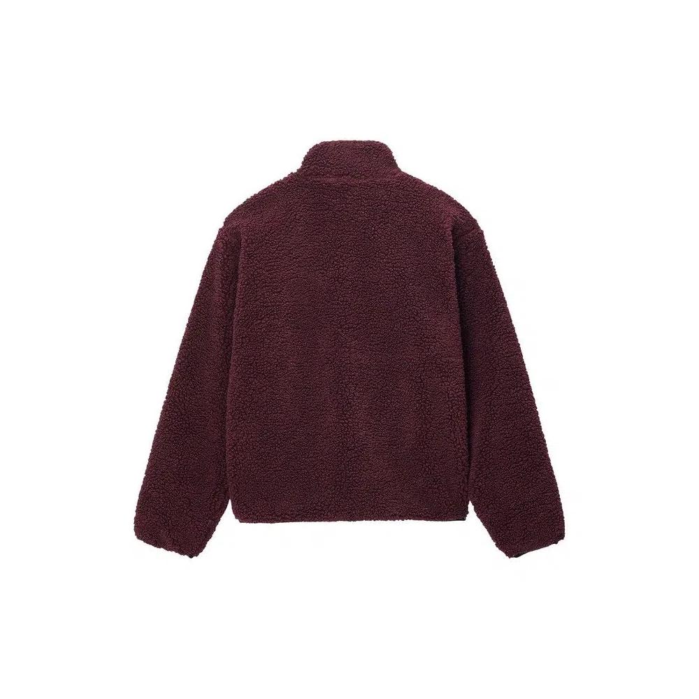 Флисовые куртки Stussy Sherpa Reversible Jacket 'Burgundy' 2