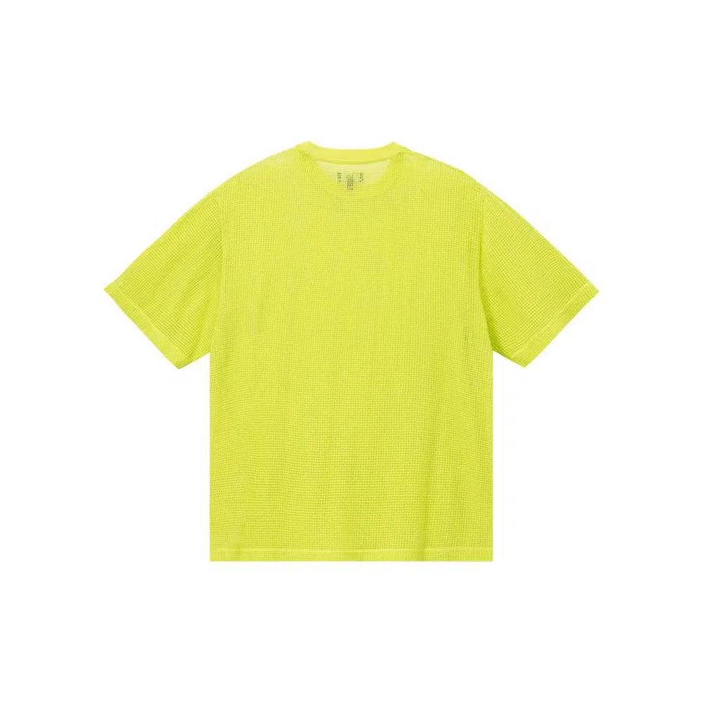 Футболки Stussy Cotton Mesh Short-Sleeve Crew 'Lime' 2