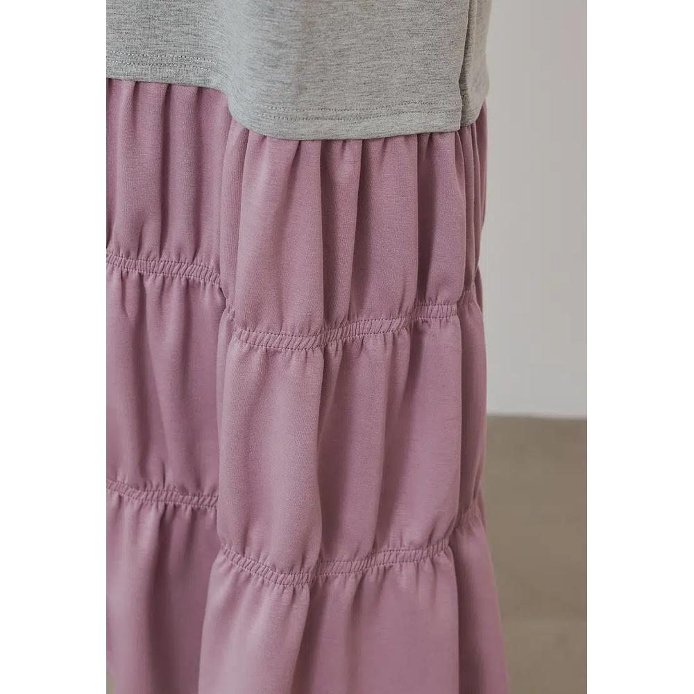 Платье-трапеция Comfortable Air Cotton с patchwork и драпировкой [DA10423] 6