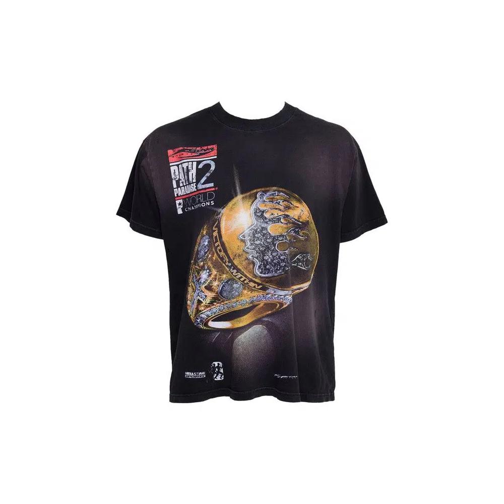 Tops Hellstar Big Rings Футболка 'Черный' 1