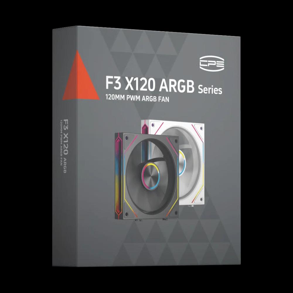 PCCOOLER F3 X120 ARGB 120мм одиночный вентилятор - белый 4