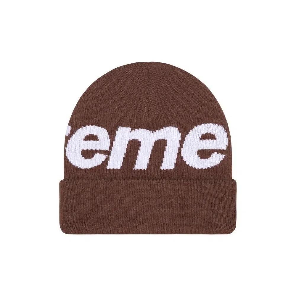 Beanies Supreme Big Logo Beanie 'Коричневый' 2