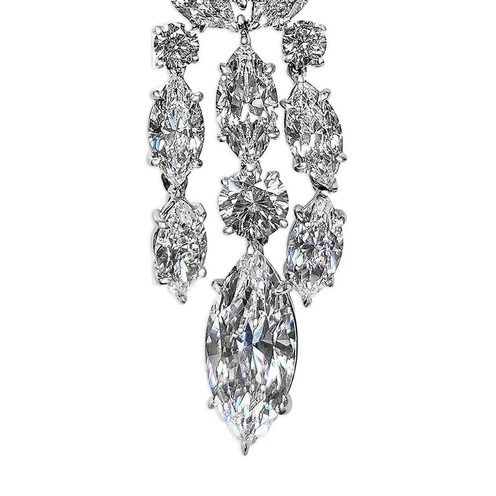 Серьги marquise chandelier 2