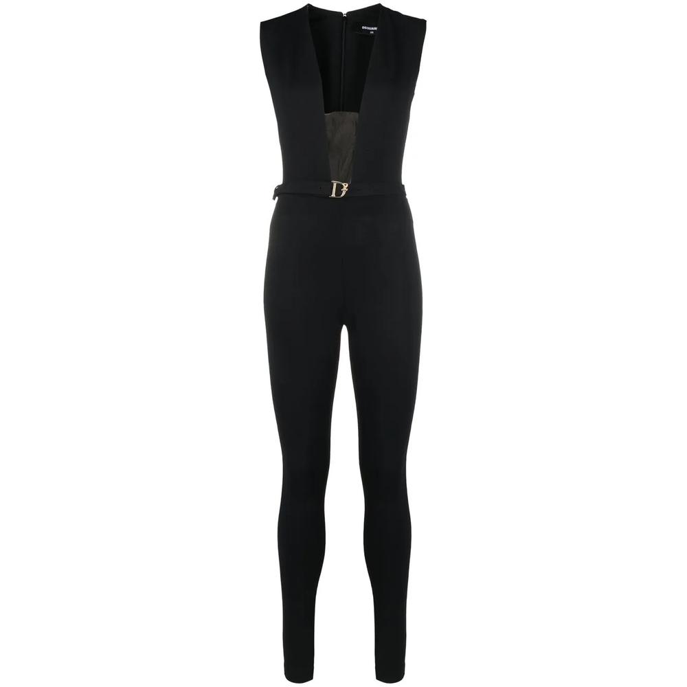 plunge-neck jumpsuit 1