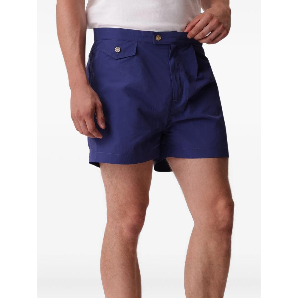 Stefano pleated swim shorts 4