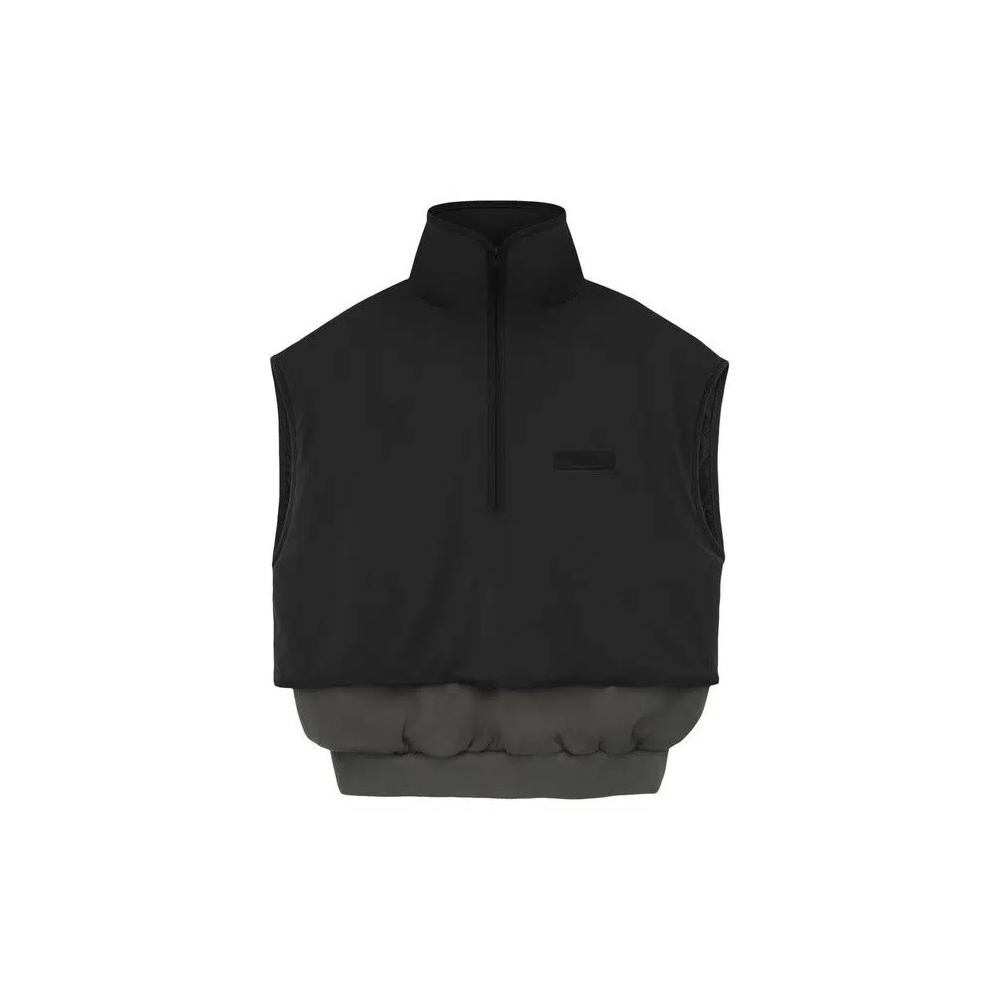 Жилеты Fear of God Essentials Nylon Fleece Mockneck Vest 'Ink/Jet Black' 1