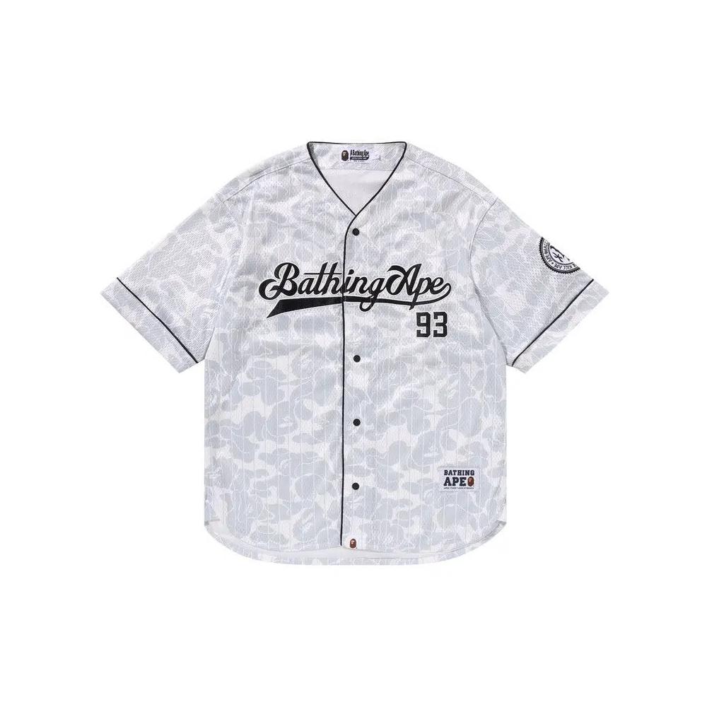 Джерси BAPE Camo Stripe Baseball Shirt 'Grey' 1