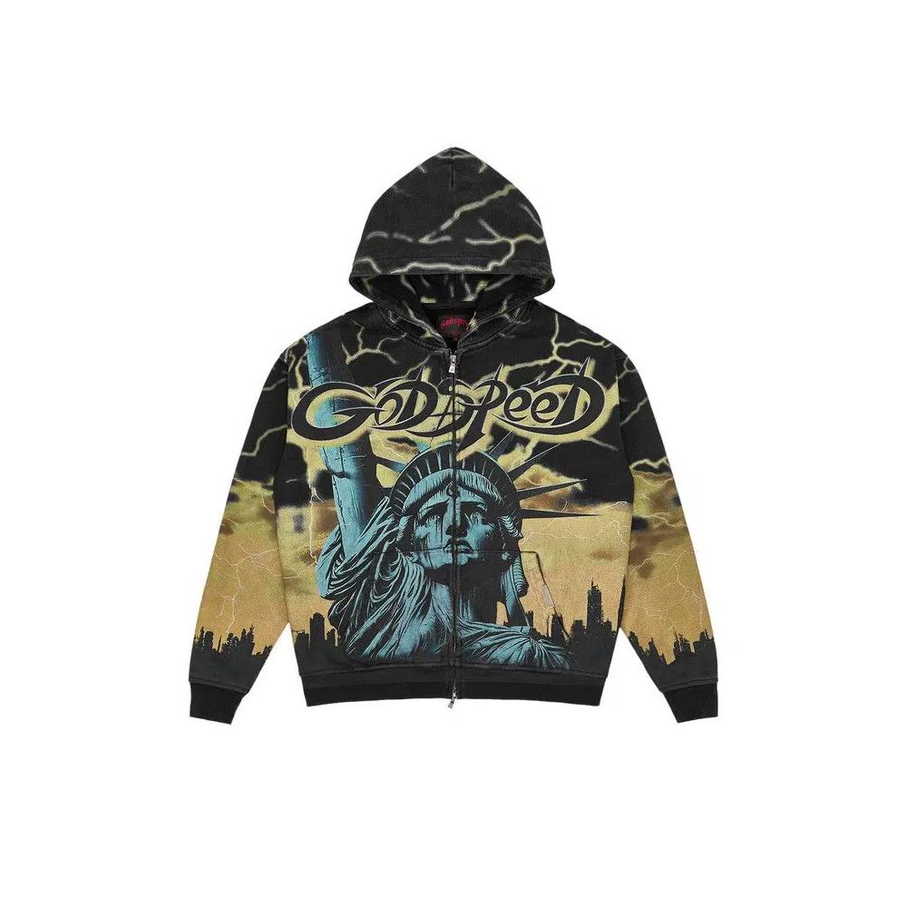 Молнии Godspeed Voltage Zip Hoodie V2 'Yellow' 1
