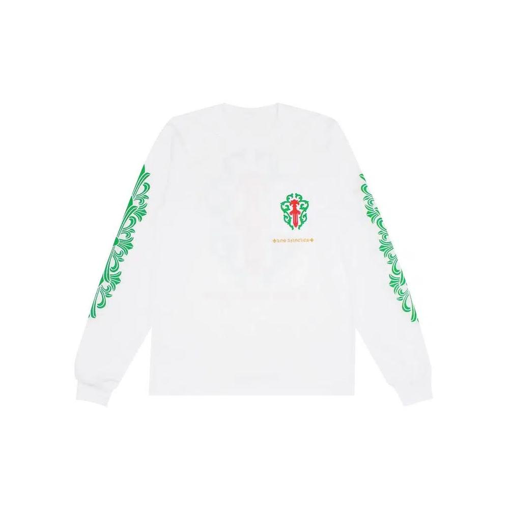 Футболки с длинным рукавом Chrome Hearts Los Angeles Exclusive Christmas Pocket Long-Sleeve 'White' 1