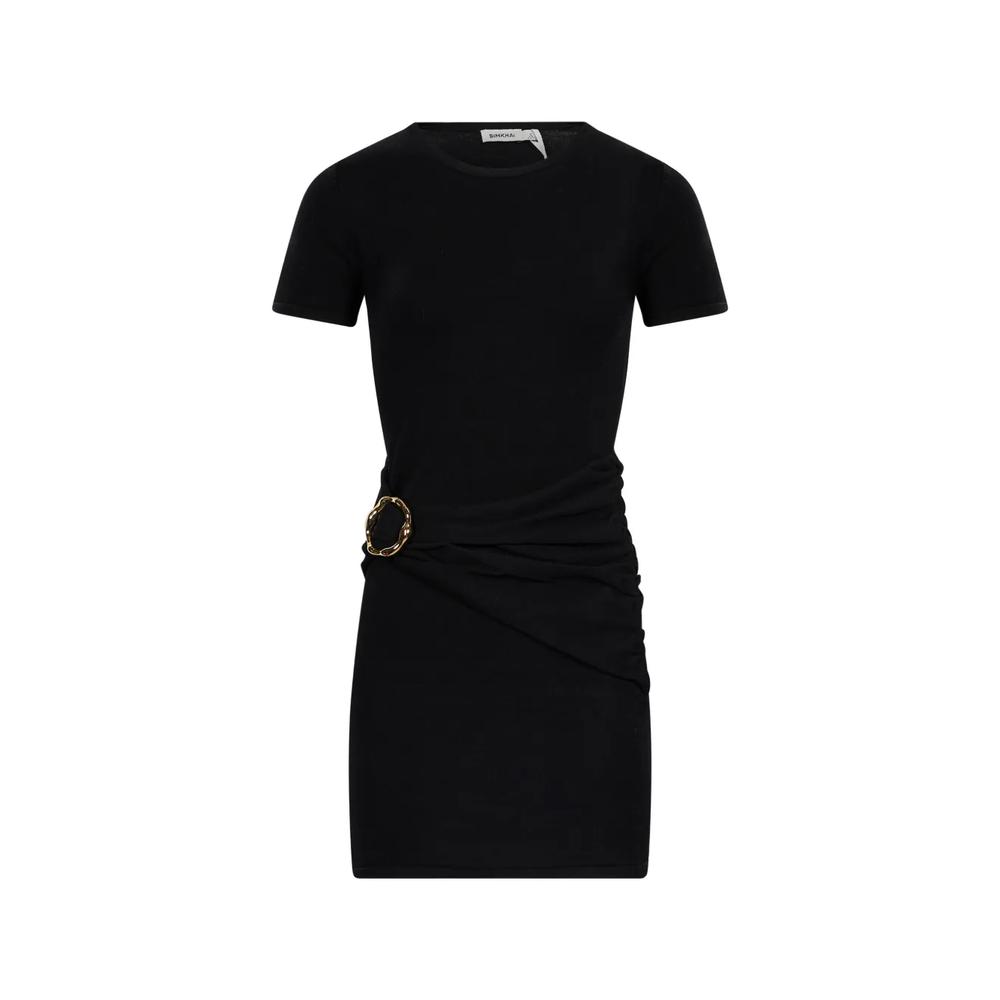 ruched ring-detail dress 1