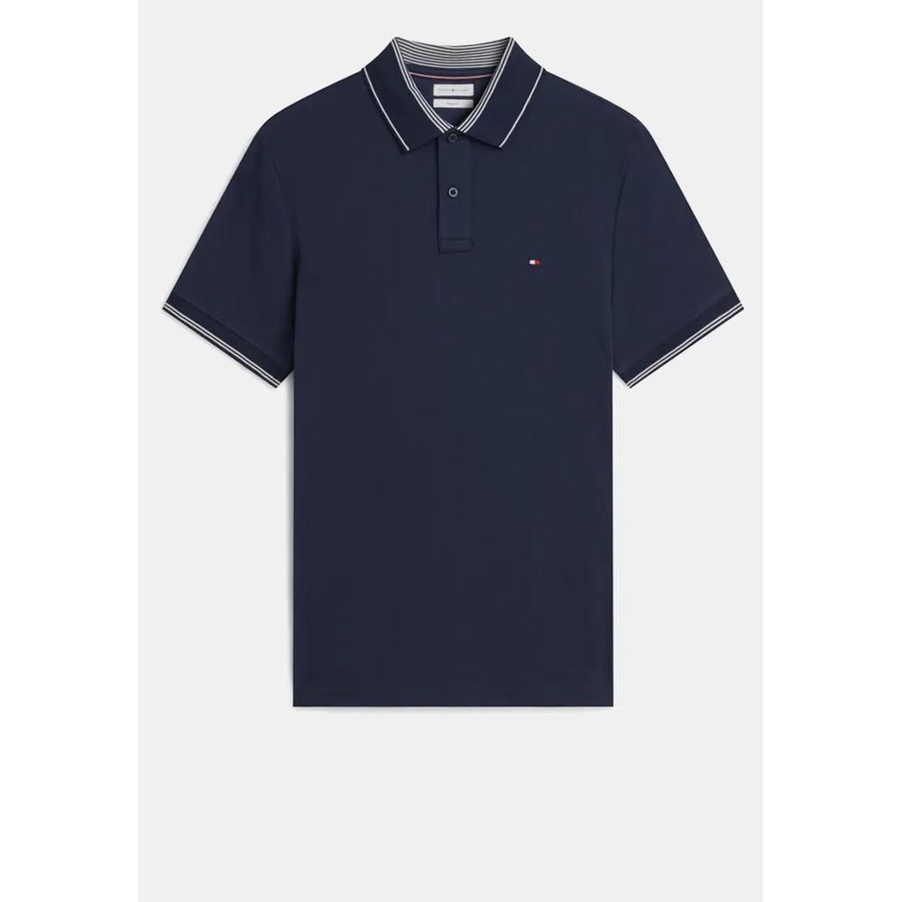 Поло Heritage Regular Fit Stripe Trim Polo Shirt - Th Mainline 5