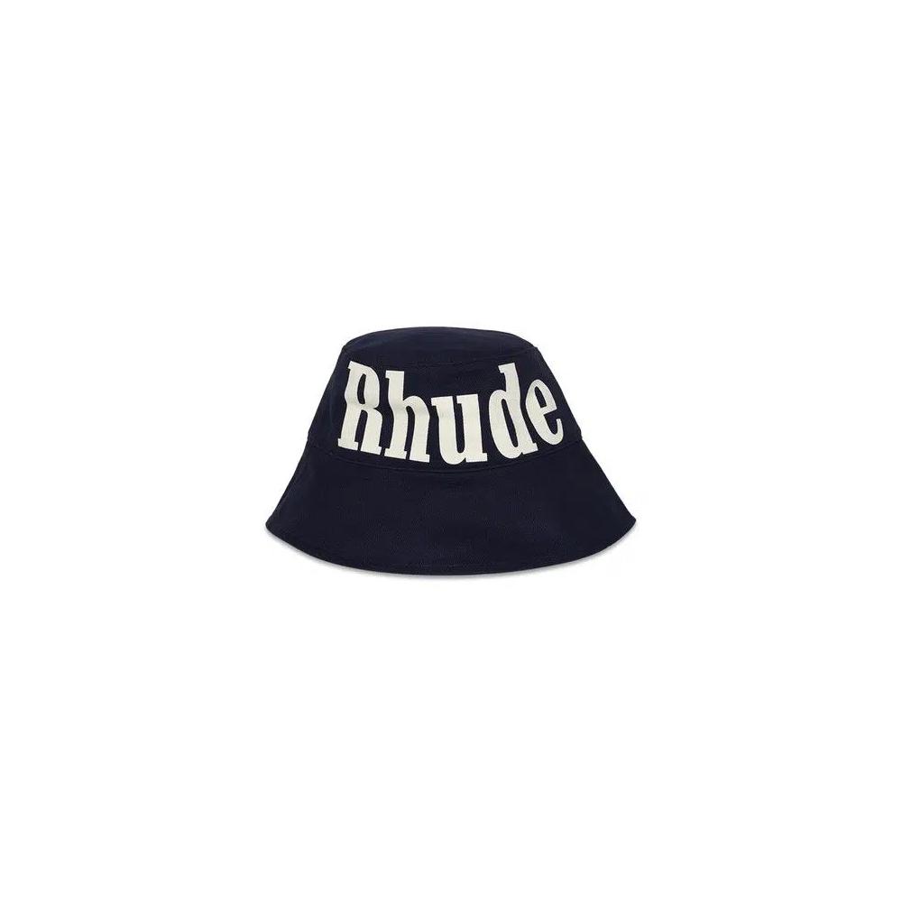 Шляпы Rhude Logo Bucket Hat 'Navy/Off White' 1