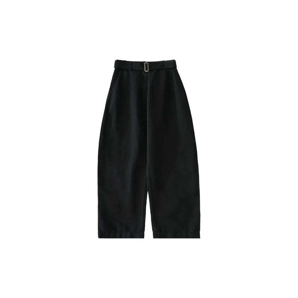Брюки Studio Nicholson Belted Round Leg Pant 'Tan' 1